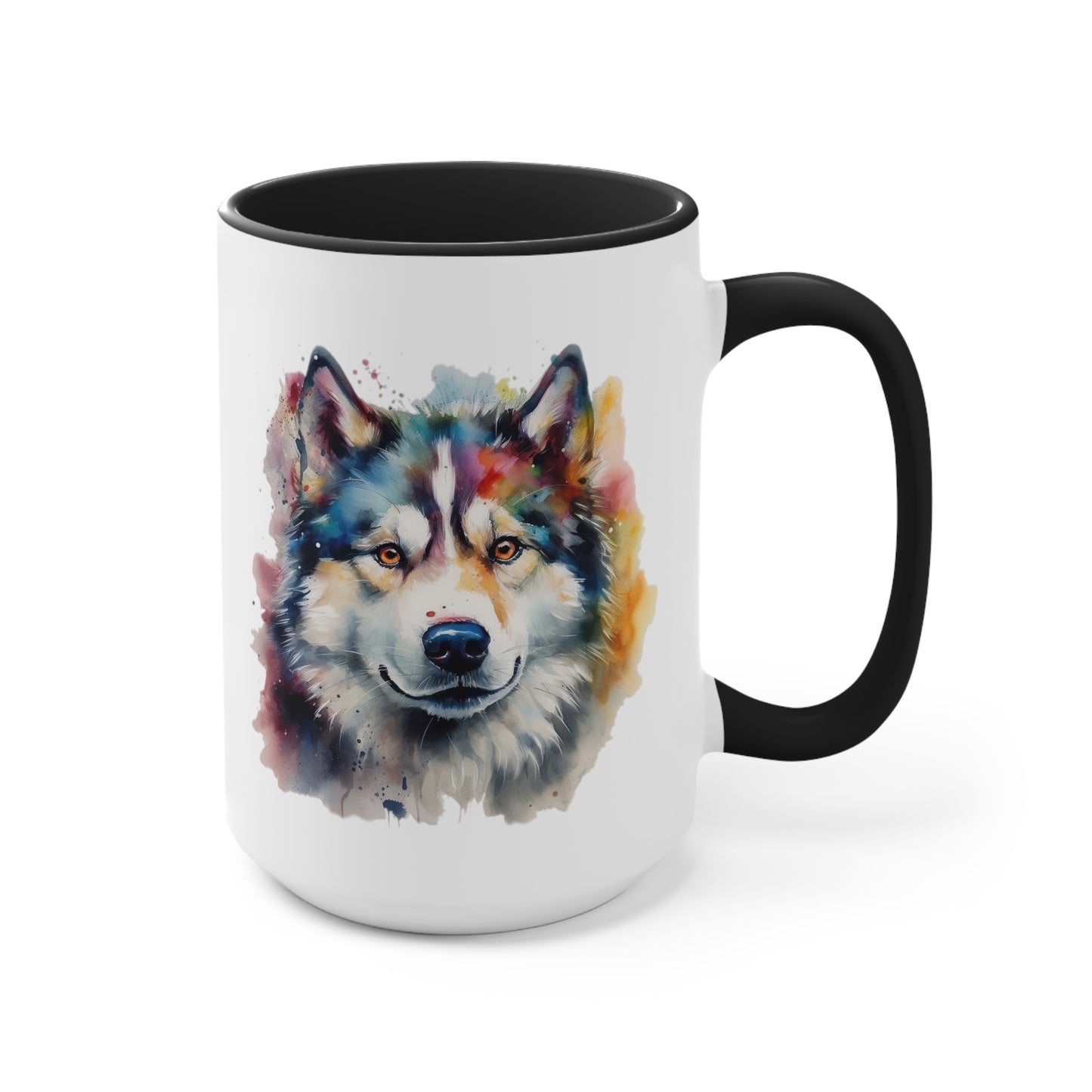 Alaskan Malamute 2 Accent Mugs