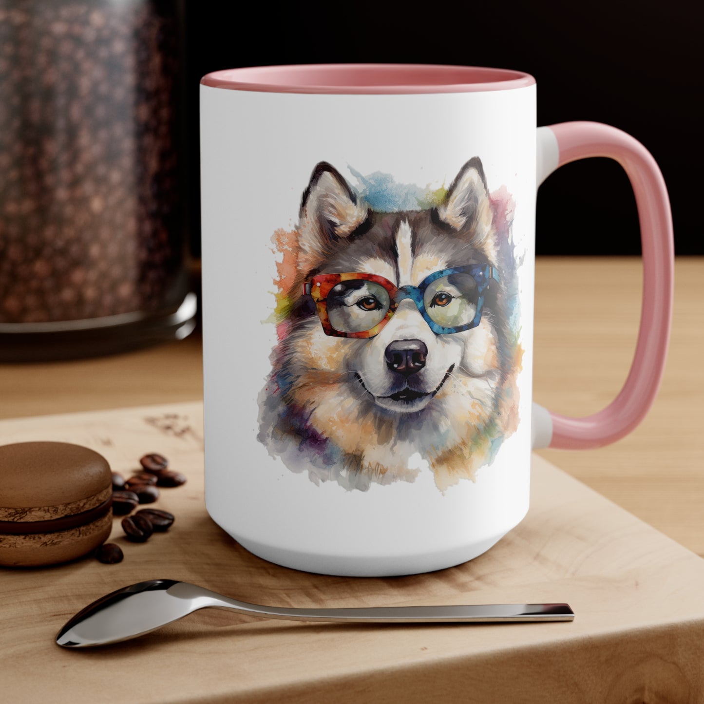 Alaskan Malamute 5 Accent Mugs