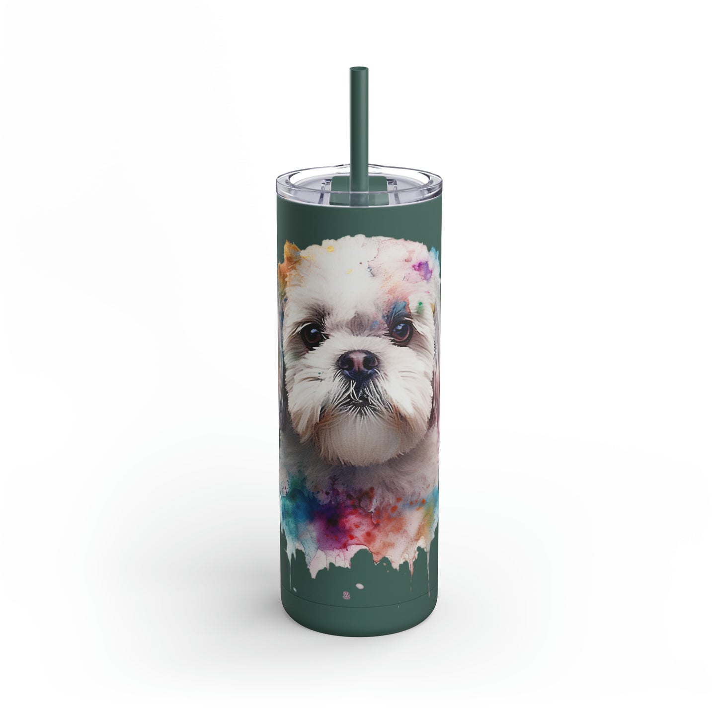 Shih Tzu 6 Maars Maker Skinny Matte Tumbler, 20oz