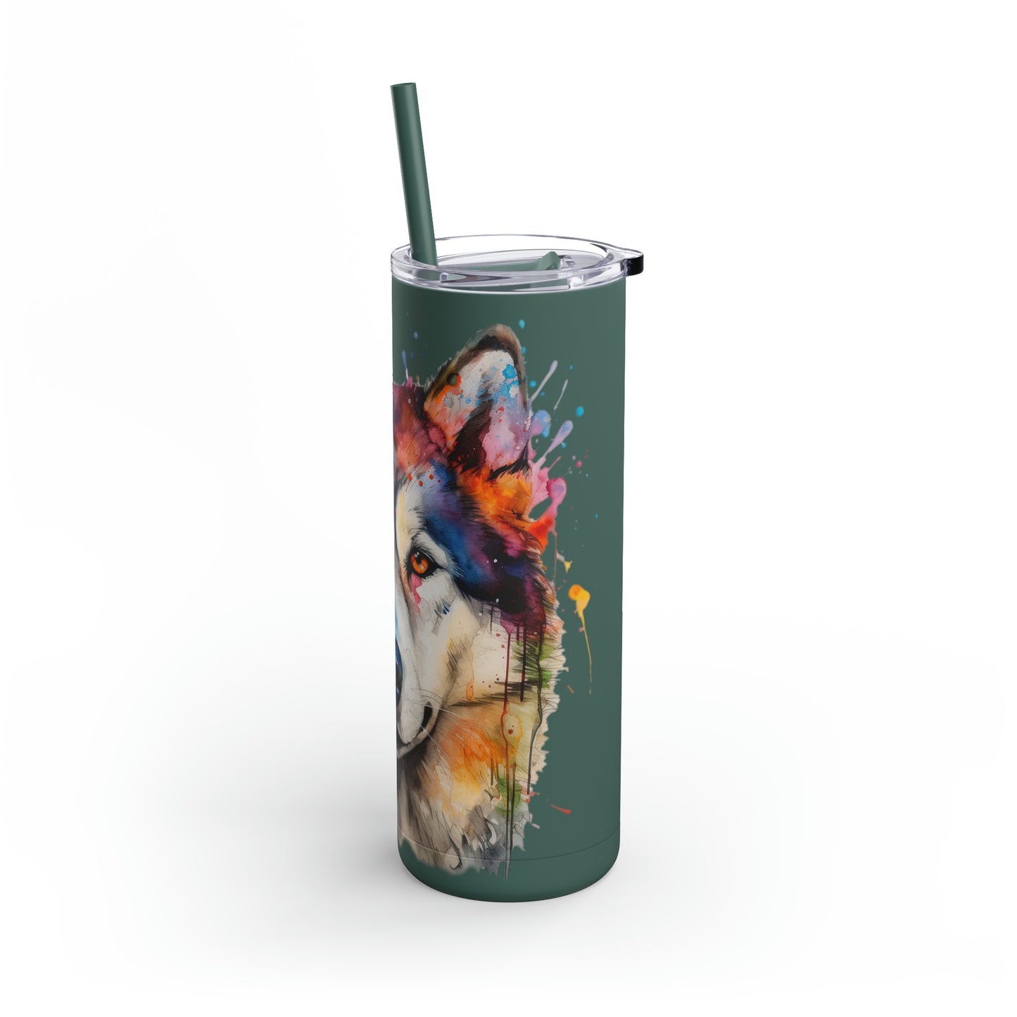 Alaskan Malamute 3 Maars Maker Skinny Matte Tumbler, 20oz