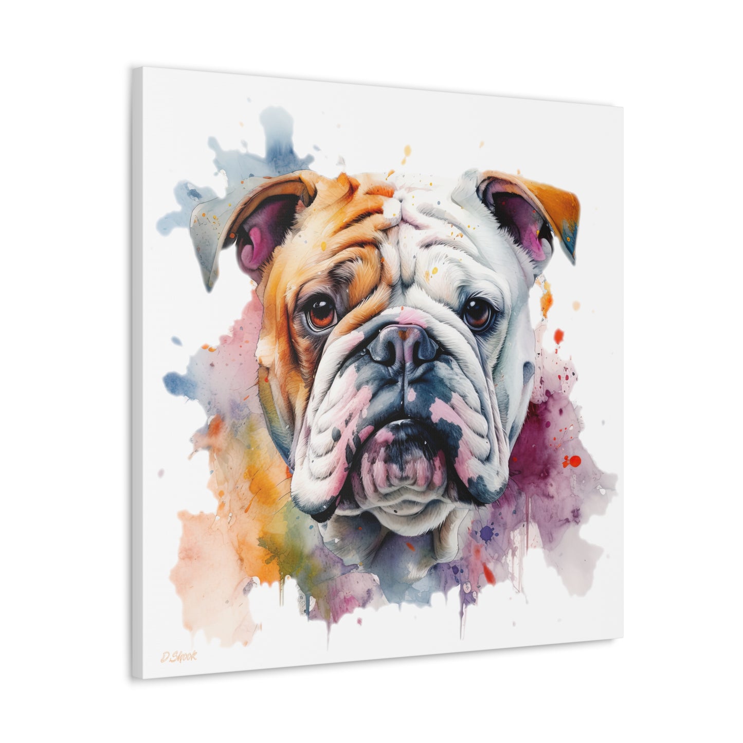 bulldog 1 Canvas Gallery Wraps