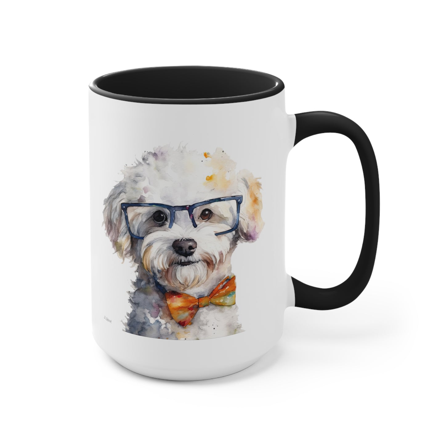Bichon Frise 4 Accent Mugs