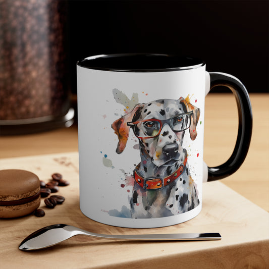 Dalmatian 3 Accent Mugs