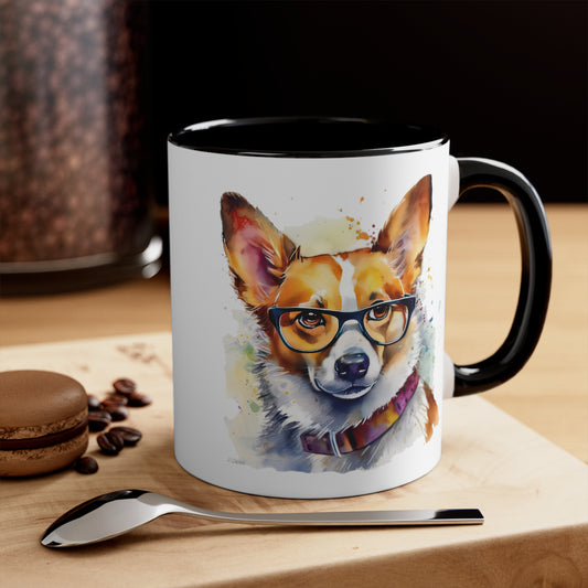 Pembroke Welsh Corgi 4 Accent Mugs
