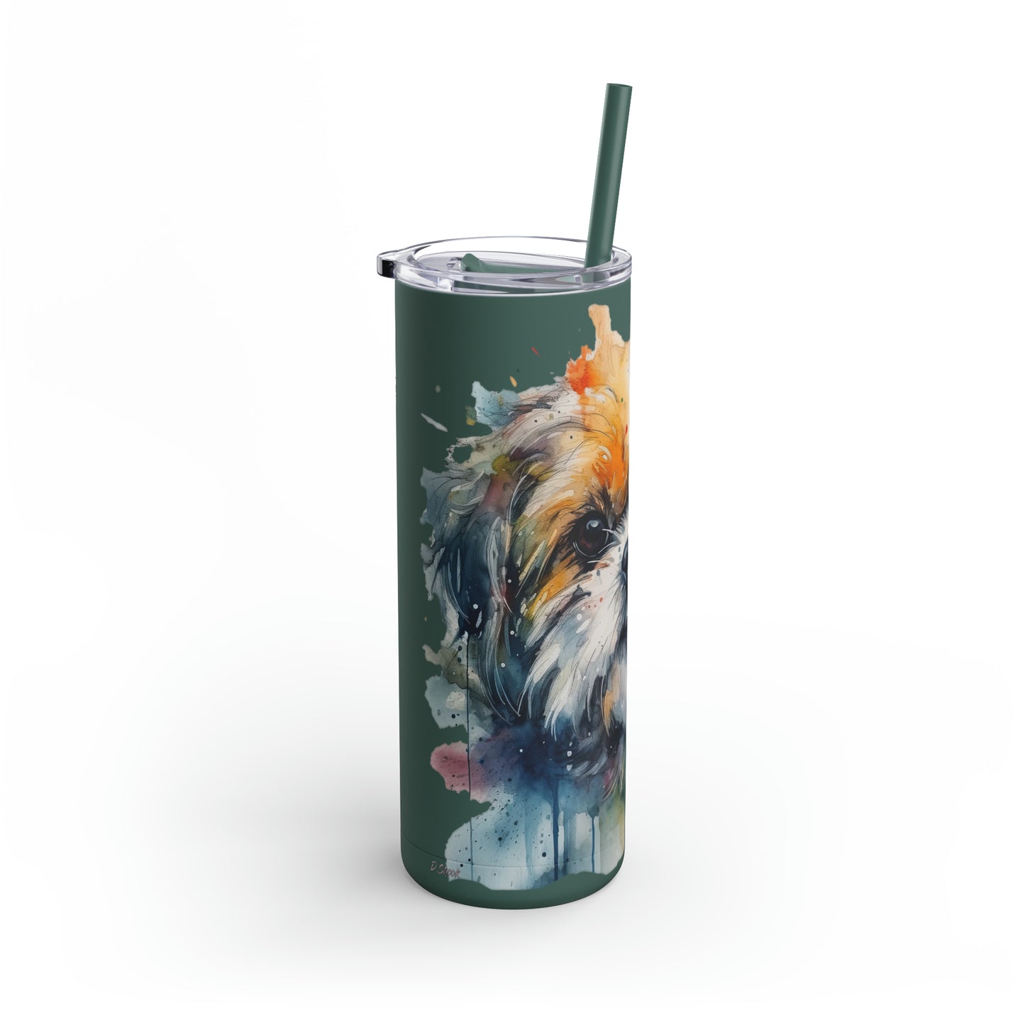 Shih Tzu 3 Maars Maker Skinny Matte Tumbler, 20oz