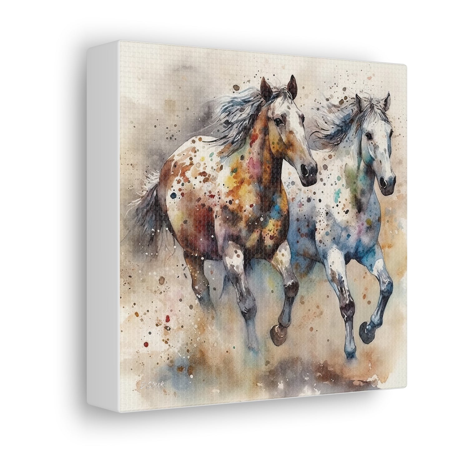 Wild Appaloosa Horses Canvas Gallery Wraps