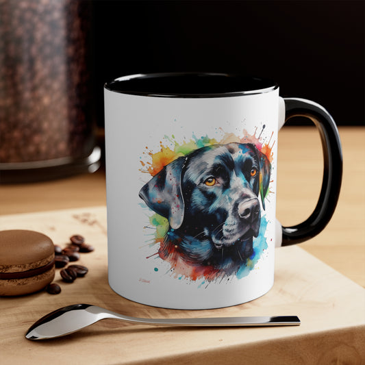Black Lab 5 Accent Mugs