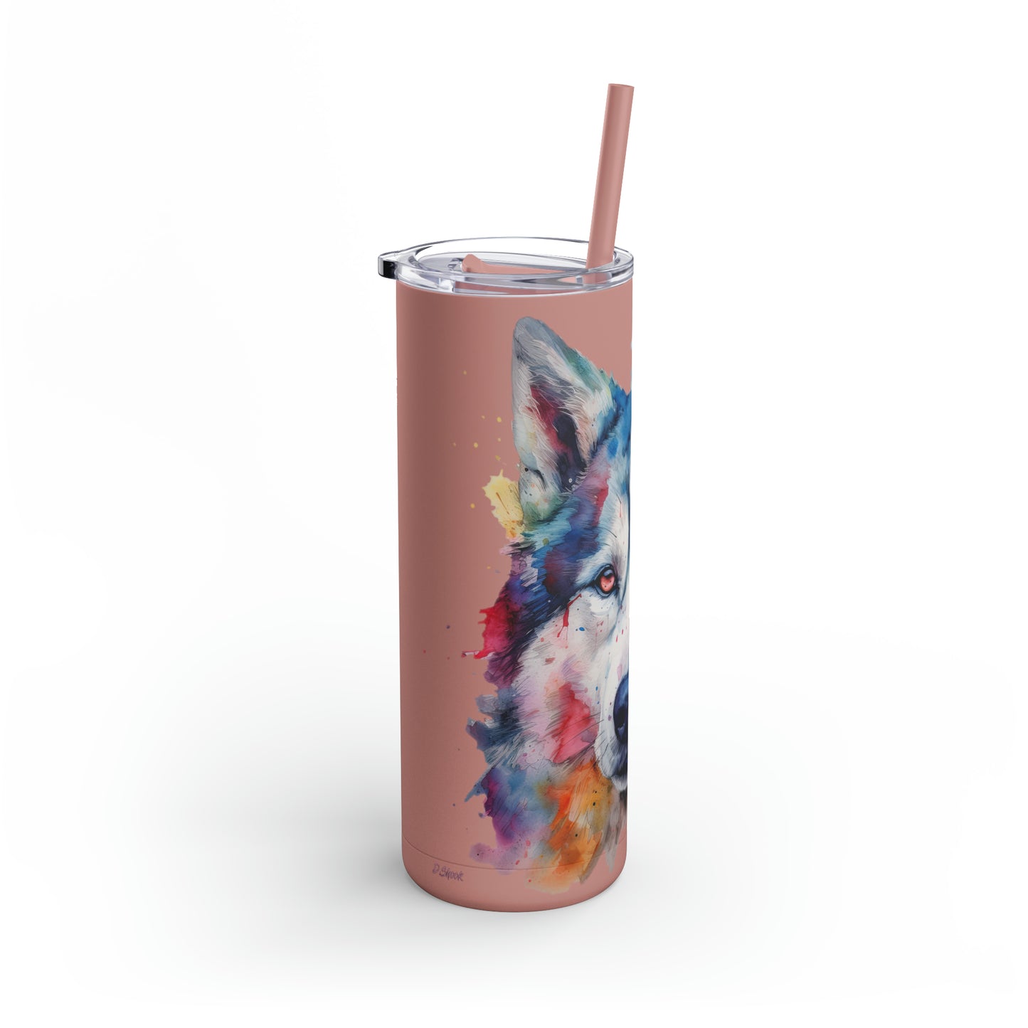 Siberian Husky 2 Maars Maker Skinny Matte Tumbler, 20oz