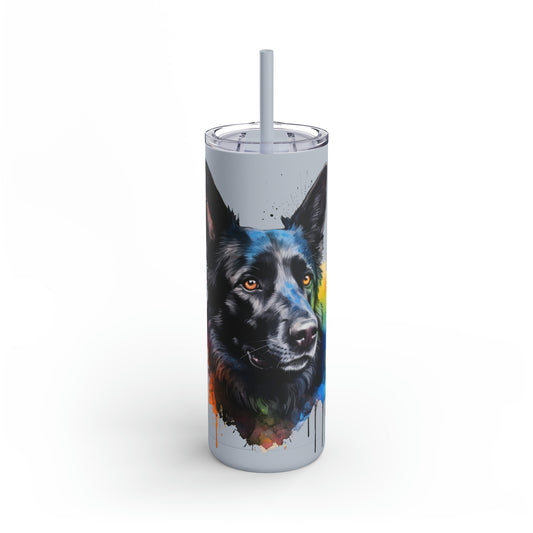 German Sheppard 22 Maars Maker Skinny Matte Tumbler, 20oz