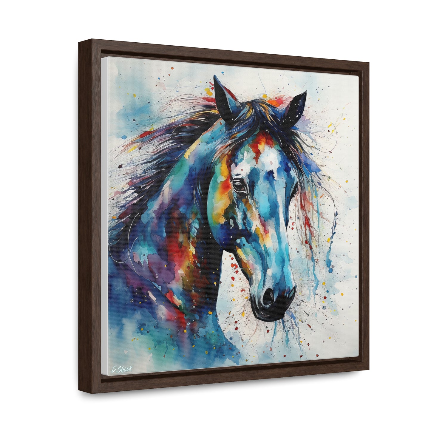 Wild Horse Gallery Canvas Wraps, Square Frame