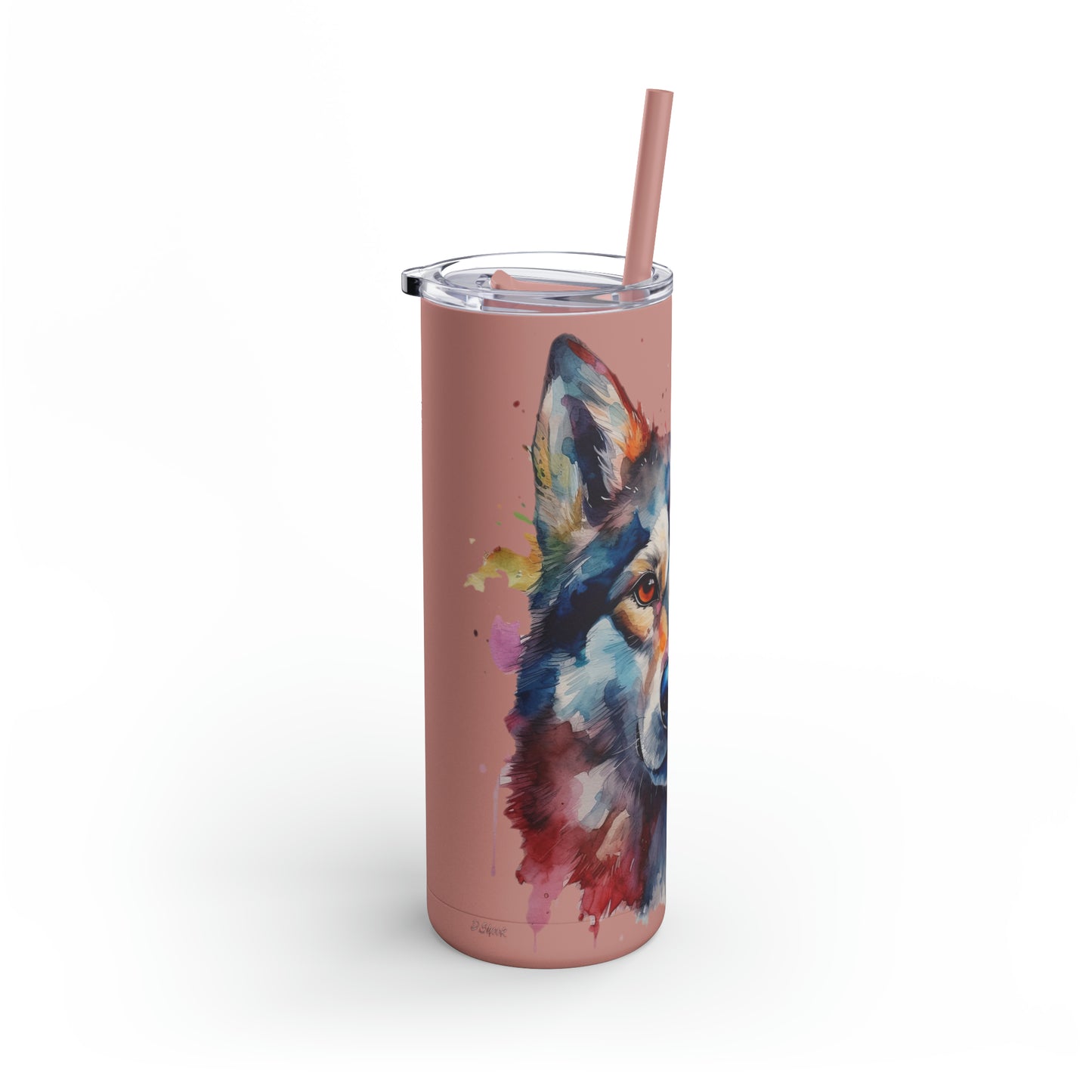 Siberian Husky 4 Maars Maker Skinny Matte Tumbler, 20oz