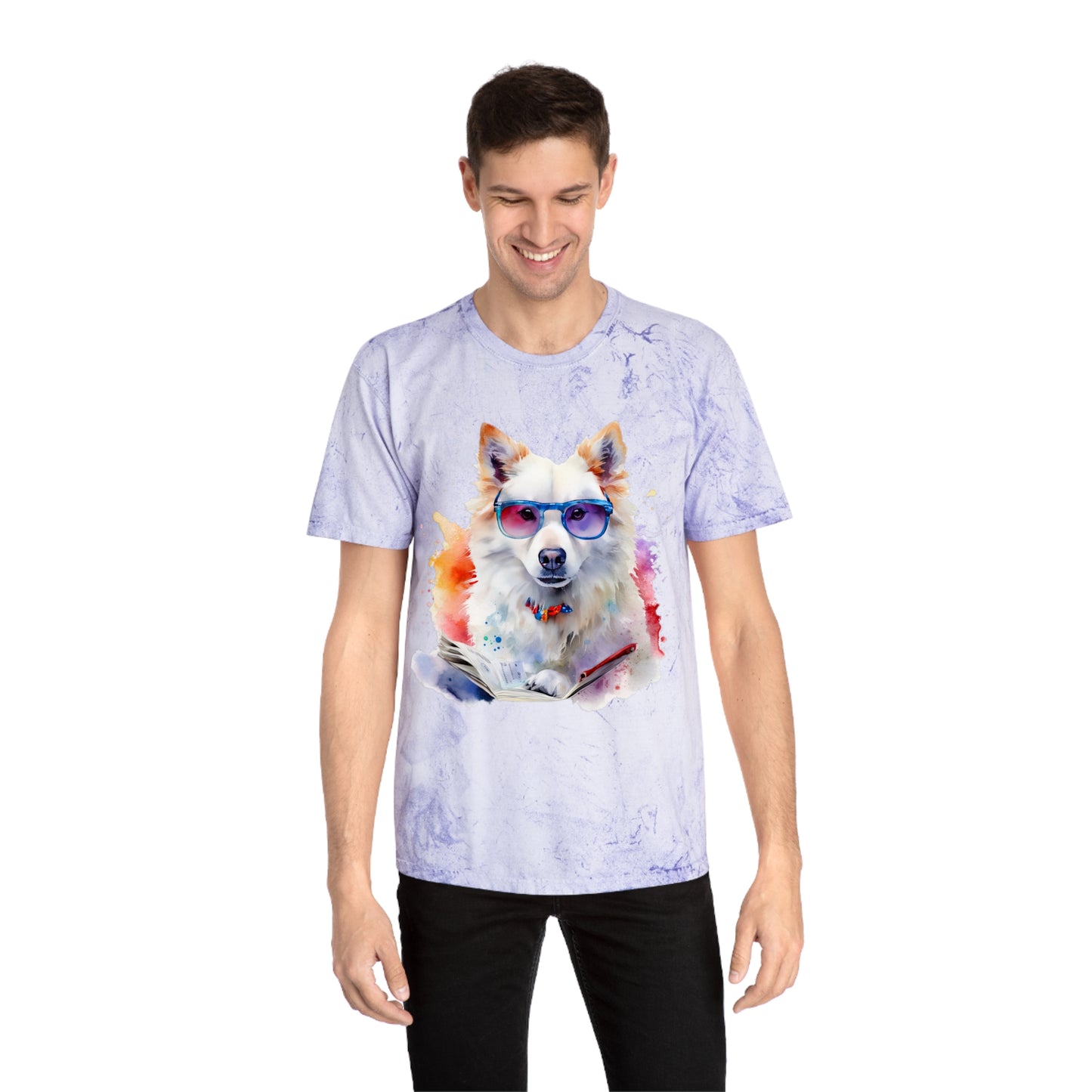 American Eskimo Dog 4 Unisex Color Blast T-Shirt