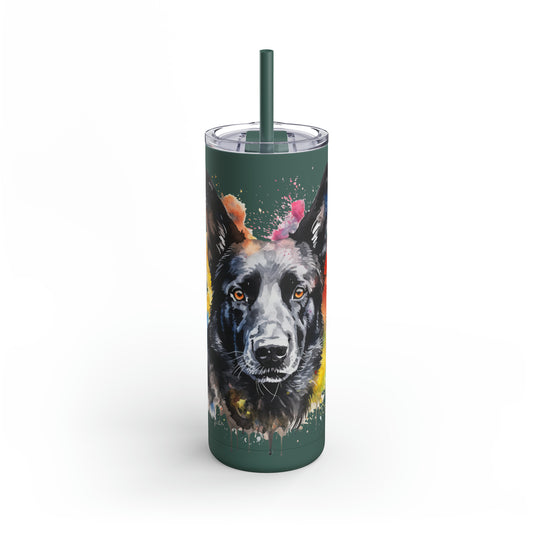 German Sheppard 21 Maars Maker Skinny Matte Tumbler, 20oz