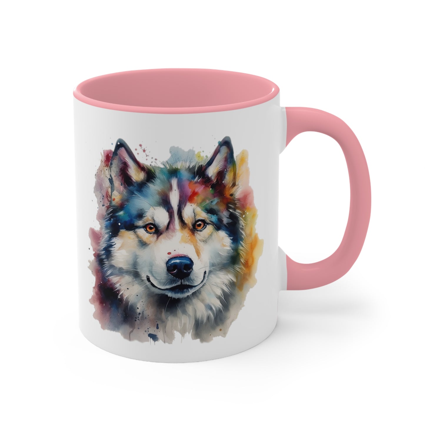 Alaskan Malamute 2 Accent Mugs