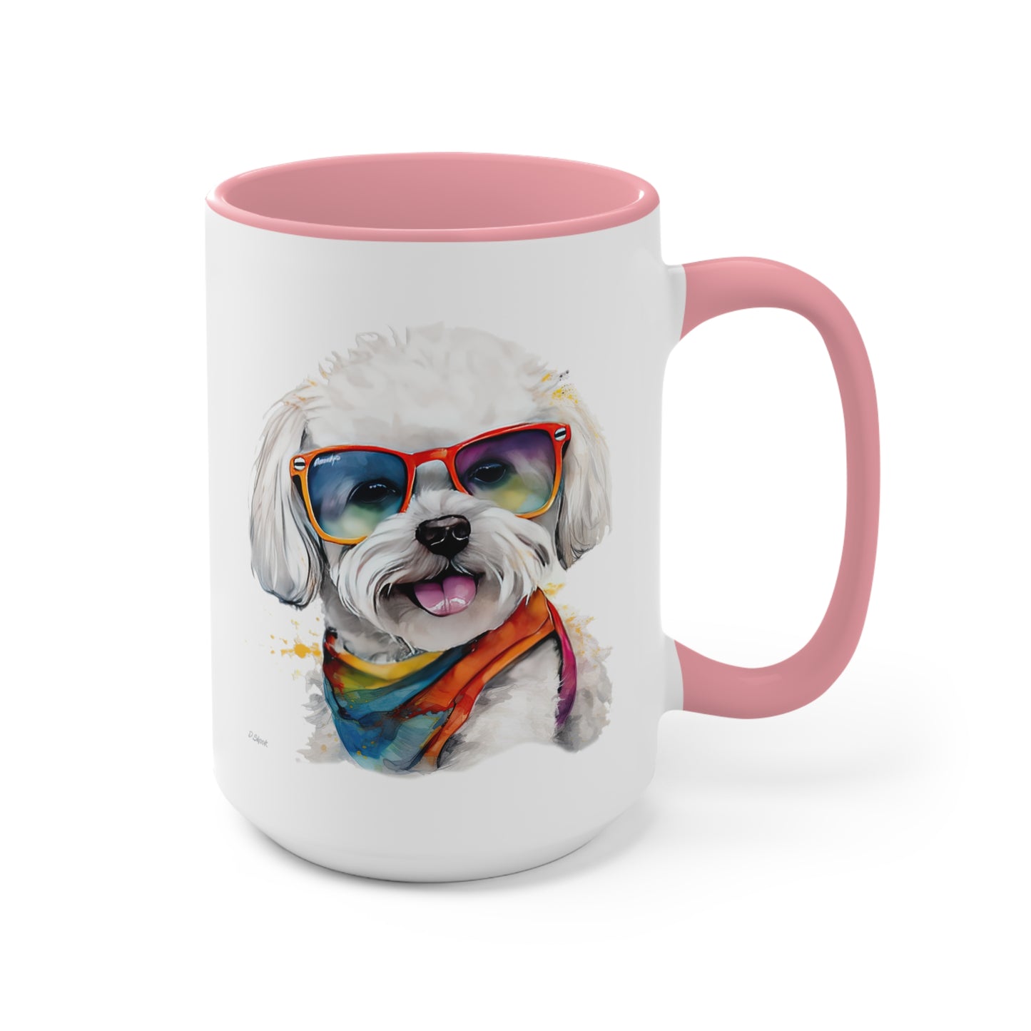 Bichon Frise 5 Accent Mugs