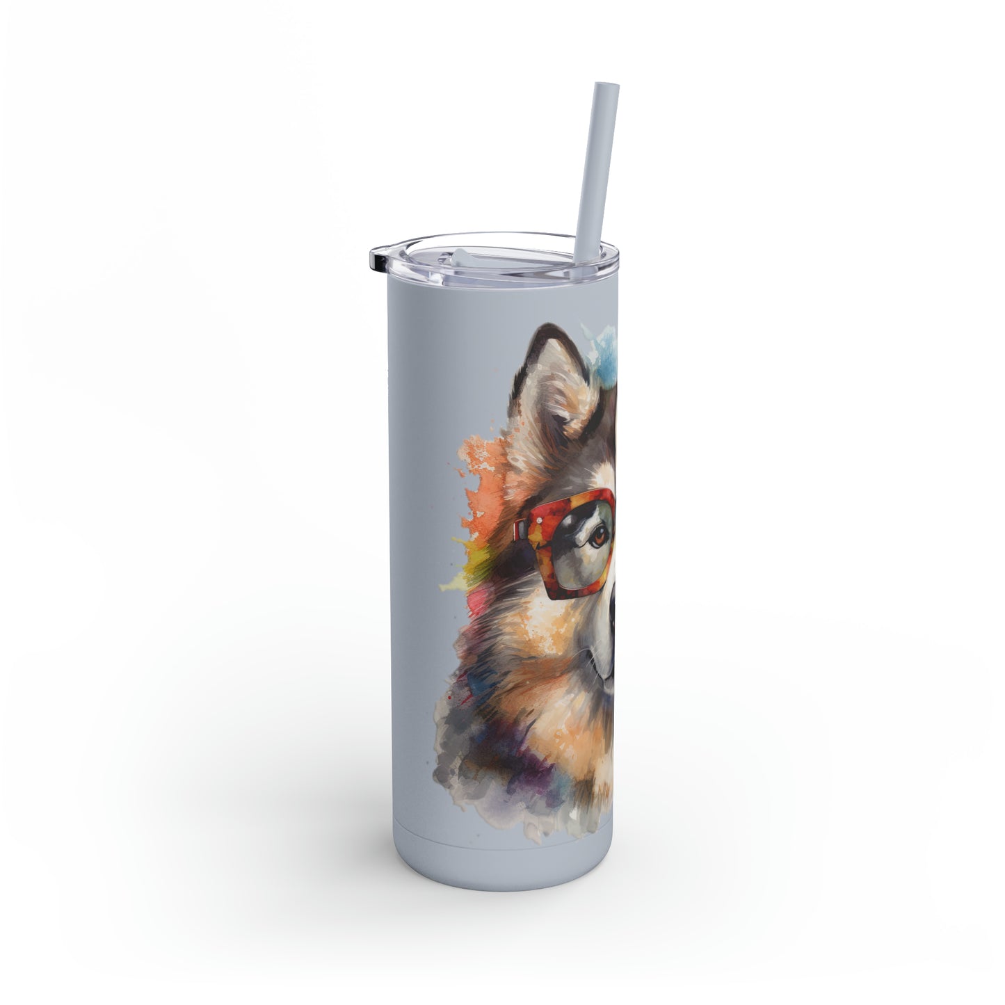Alaskan Malamute 5 Maars Maker Skinny Matte Tumbler, 20oz