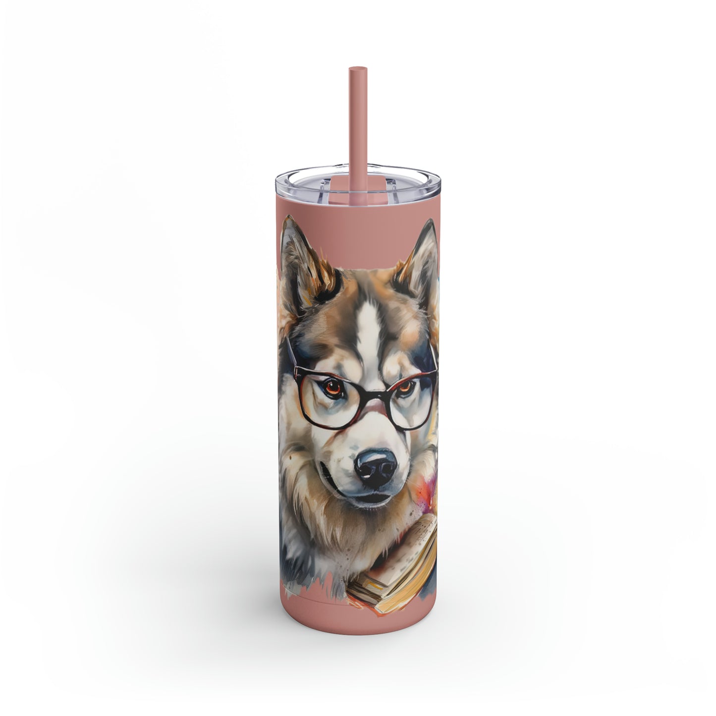 Alaskan Malamute 4 Maars Maker Skinny Matte Tumbler, 20oz