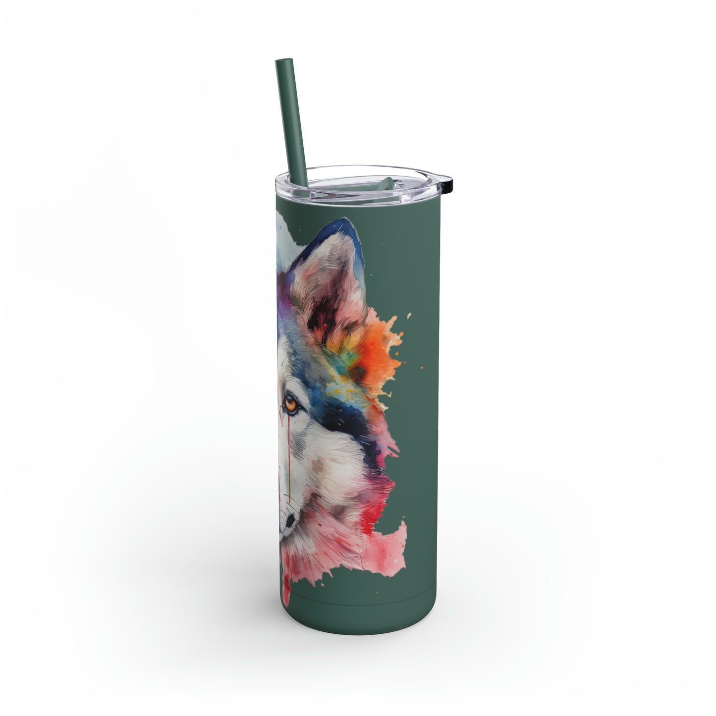 Siberian Husky 2 Maars Maker Skinny Matte Tumbler, 20oz