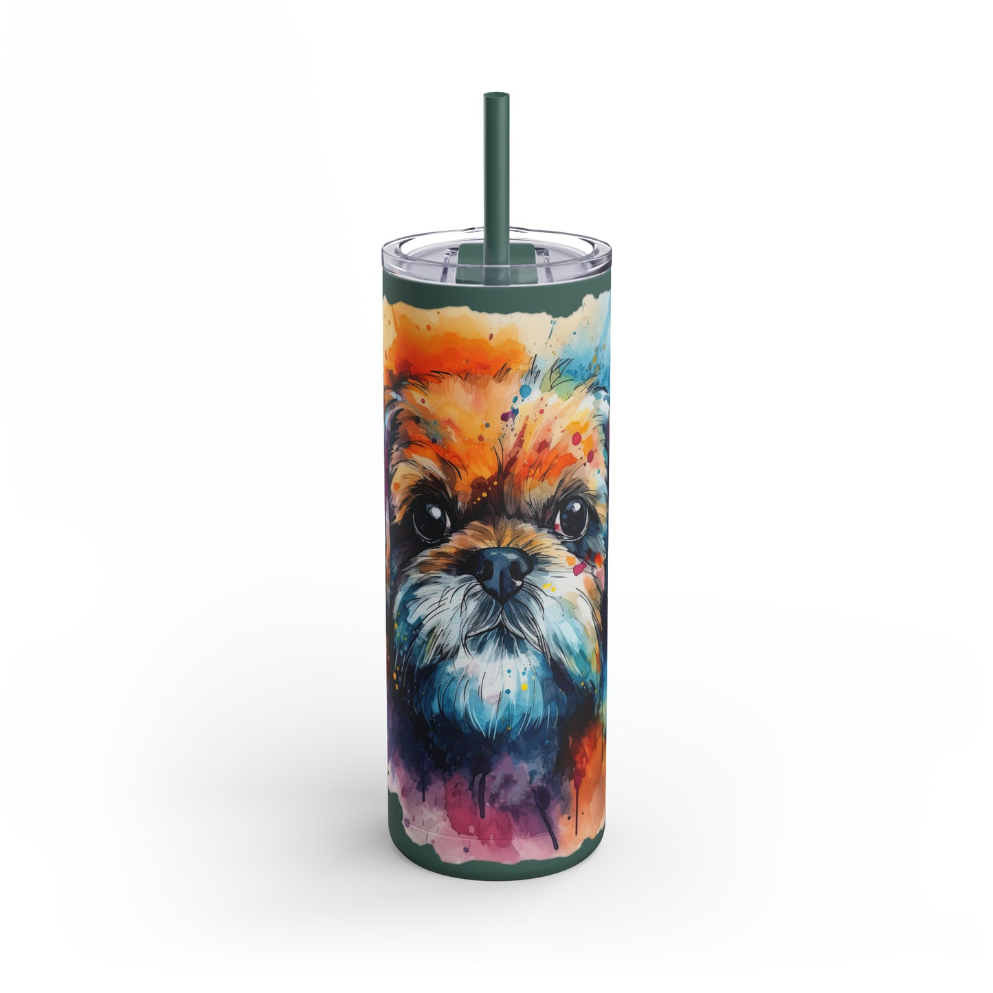 Shih Tzu 1 Maars Maker Skinny Matte Tumbler, 20oz