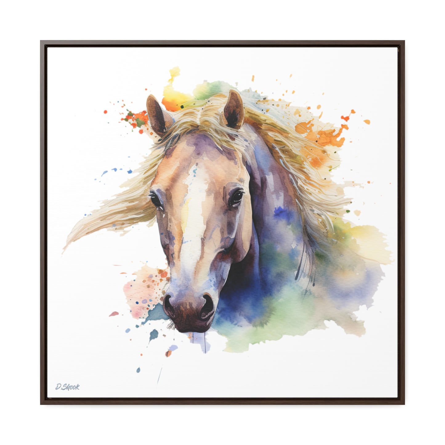 Horse Rescue 19 Gallery Canvas Wraps, Square Frame