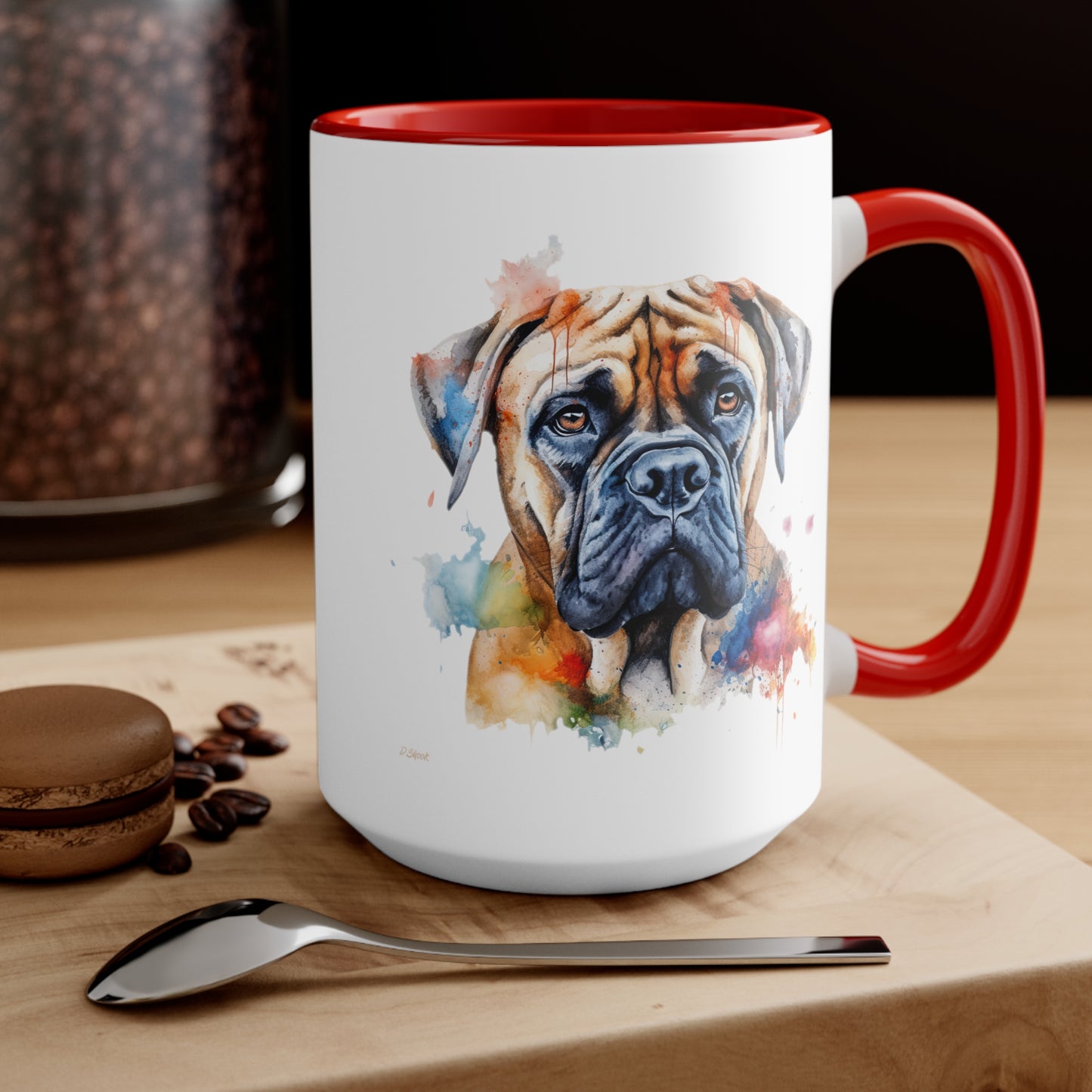 Bullmastiff 2 Accent Mugs
