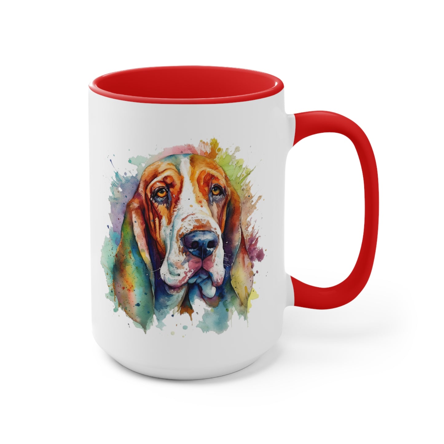 Basset Hound 1 Accent Mugs