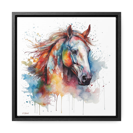 Horse Rescue 12 Gallery Canvas Wraps, Square Frame