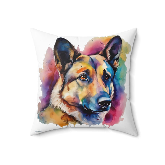 German Sheppard 3B Spun Polyester Square Pillow