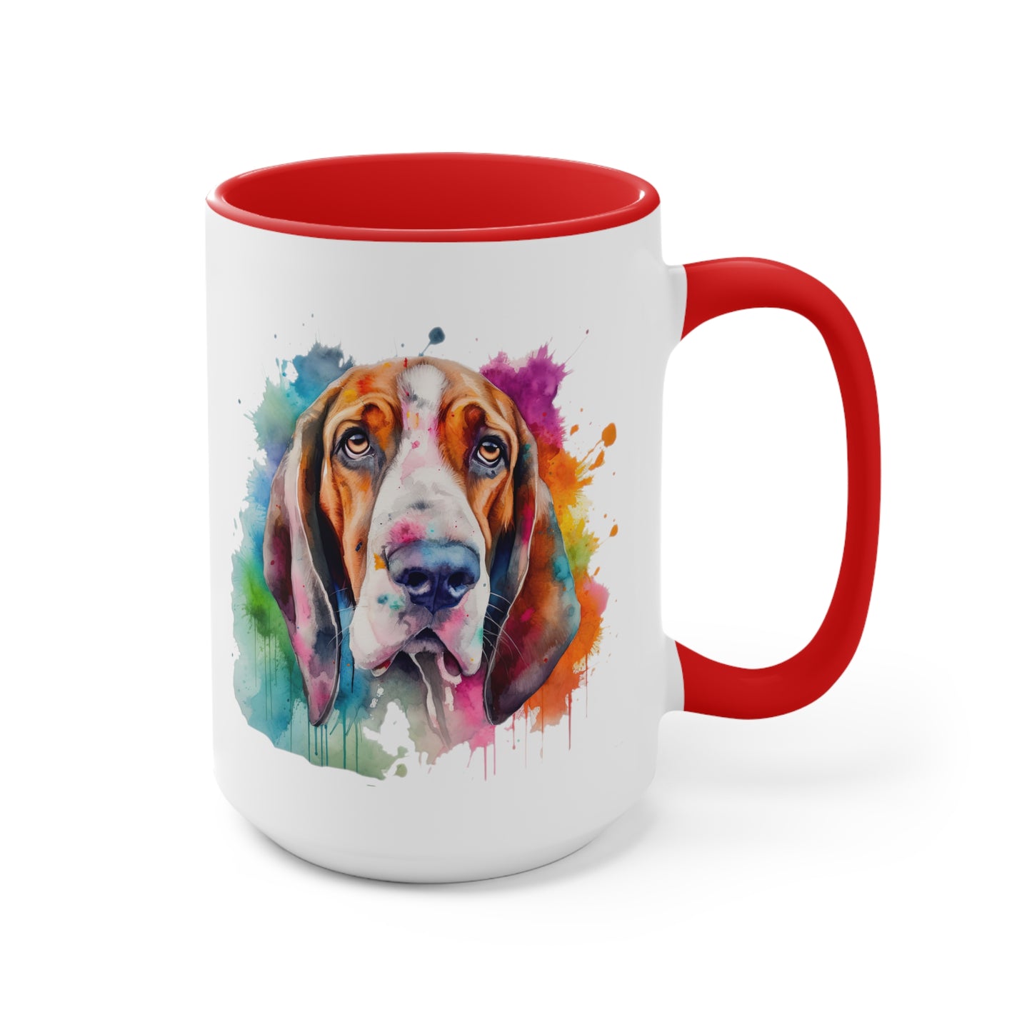 Basset Hound 3 Accent Mugs