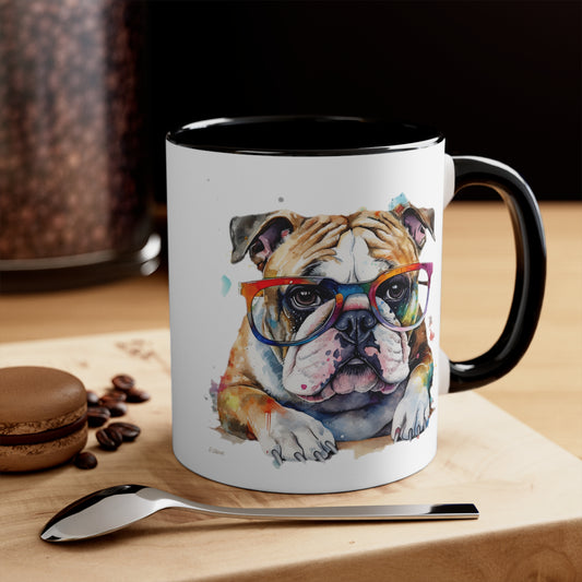 Bulldog 5 Accent Mugs