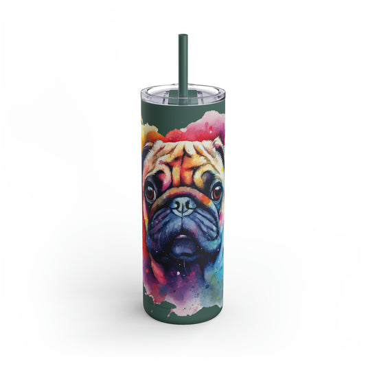 Pug 1 Maars Maker Skinny Matte Tumbler, 20oz