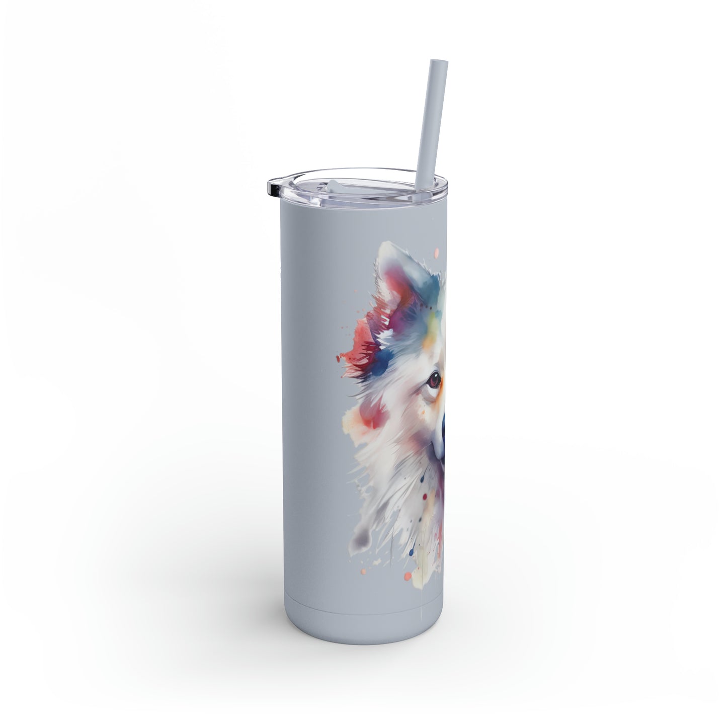 American Eskimo Dog 1 Maars Maker Skinny Matte Tumbler, 20oz