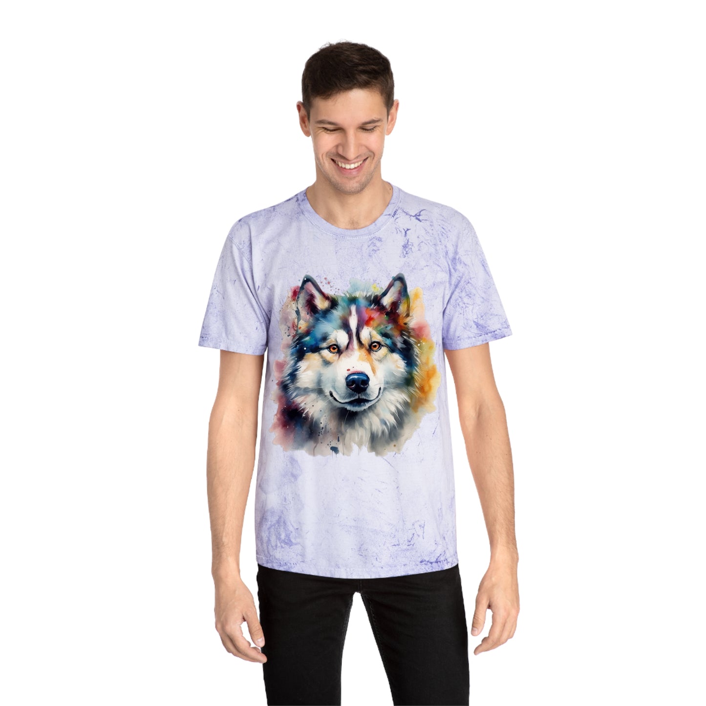 Alaskan Malamute 2 Unisex Color Blast T-Shirt