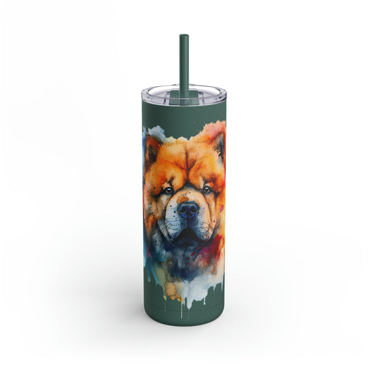 Chow Chow 1 Maars Maker Skinny Matte Tumbler, 20oz