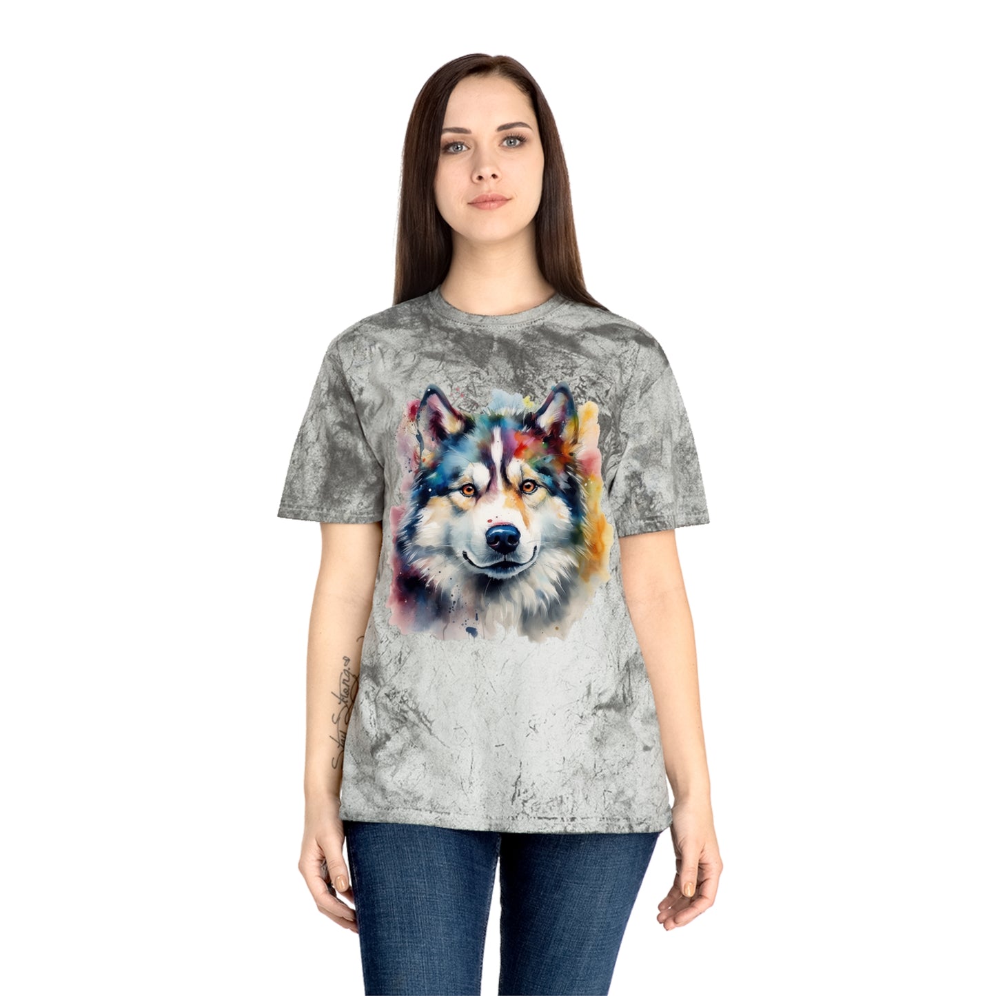 Alaskan Malamute 2 Unisex Color Blast T-Shirt