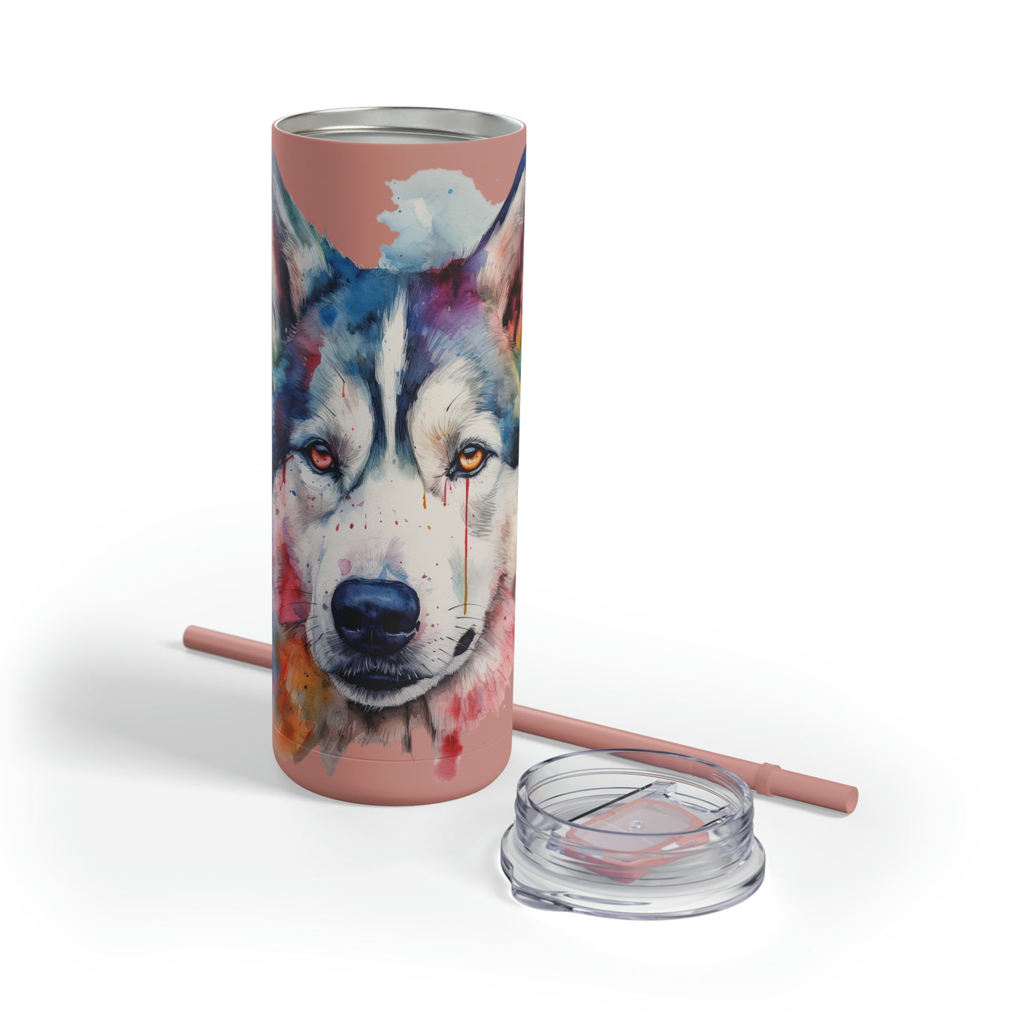 Siberian Husky 2 Maars Maker Skinny Matte Tumbler, 20oz