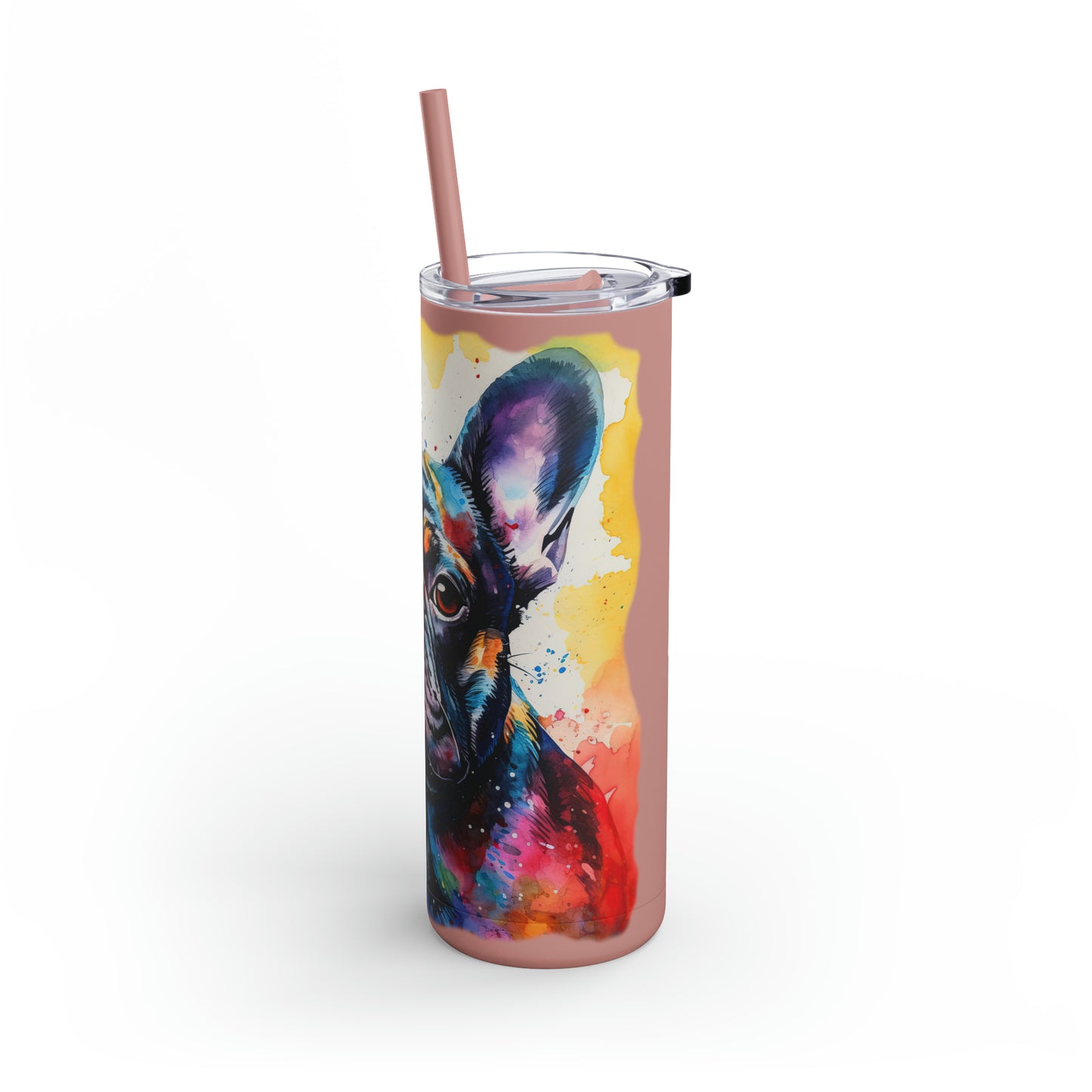French Bulldog 2 Maars Maker Skinny Matte Tumbler, 20oz