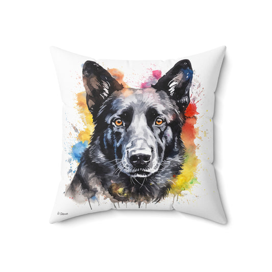 German Sheppard 21 Spun Polyester Square Pillow