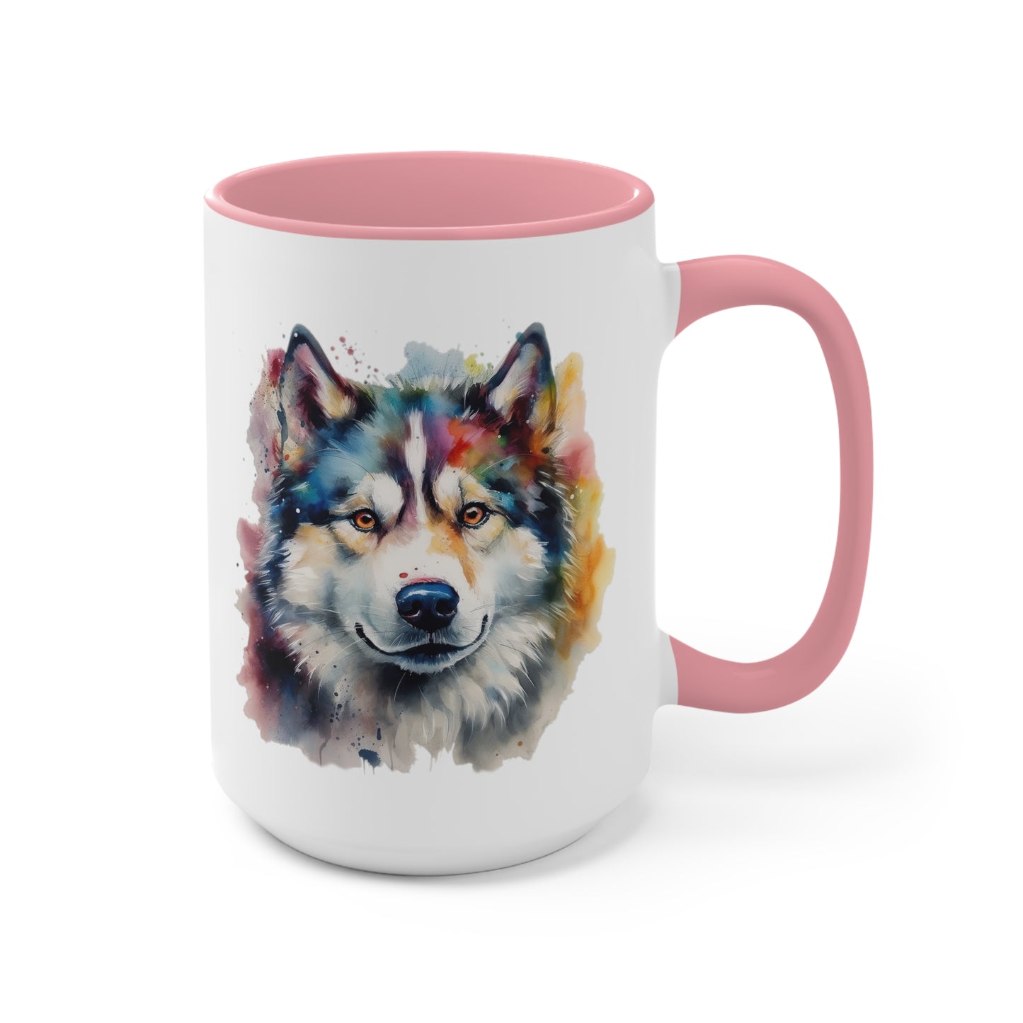 Alaskan Malamute 2 Accent Mugs