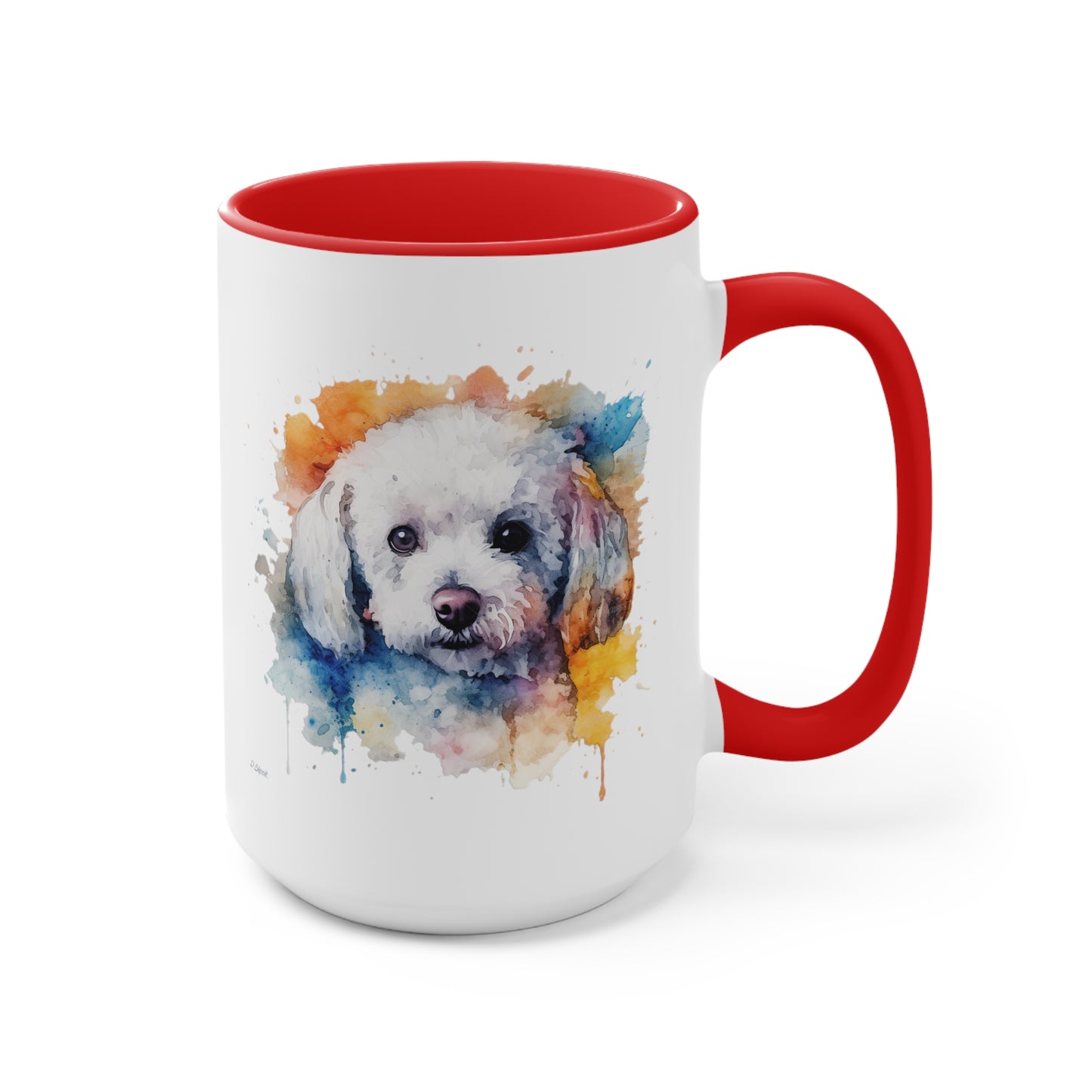 Bichon Frise 3 Accent Mugs
