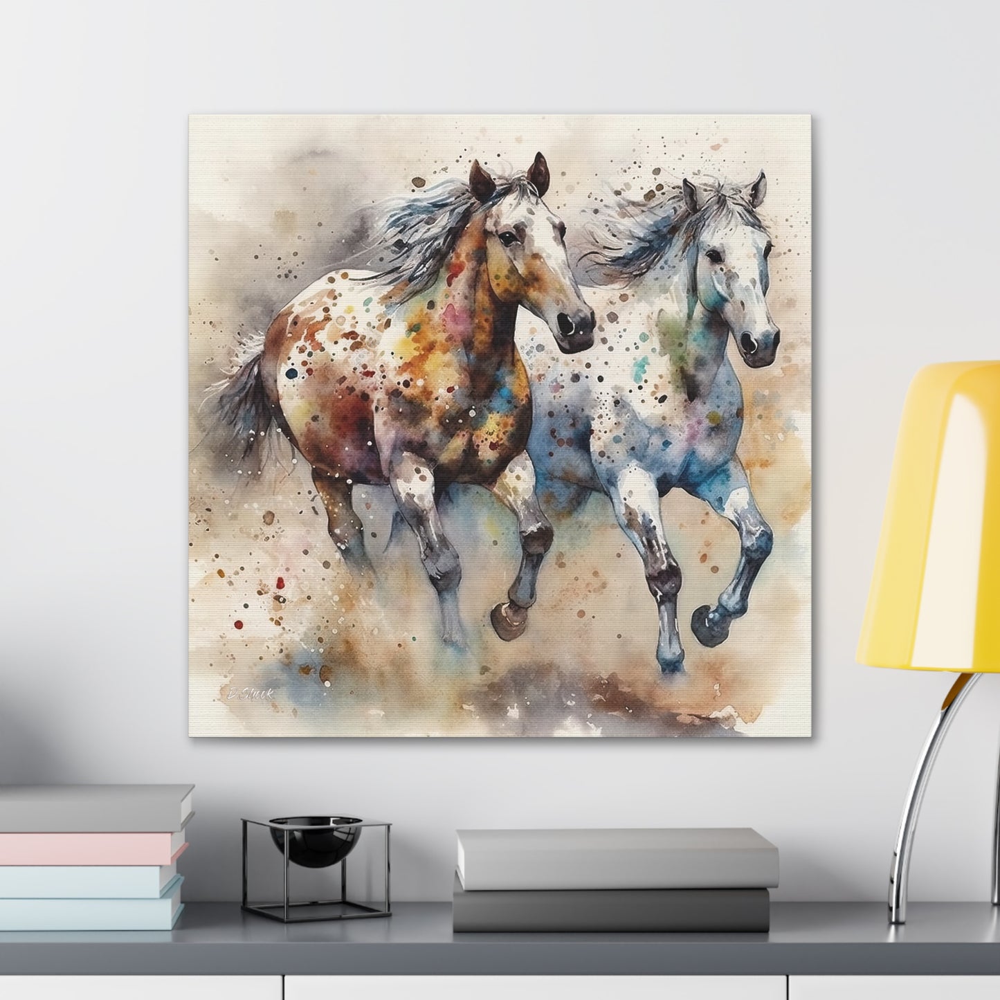 Wild Appaloosa Horses Canvas Gallery Wraps