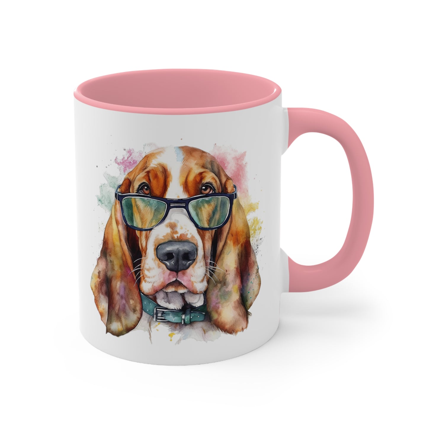 Basset Hound 6 Accent Mugs