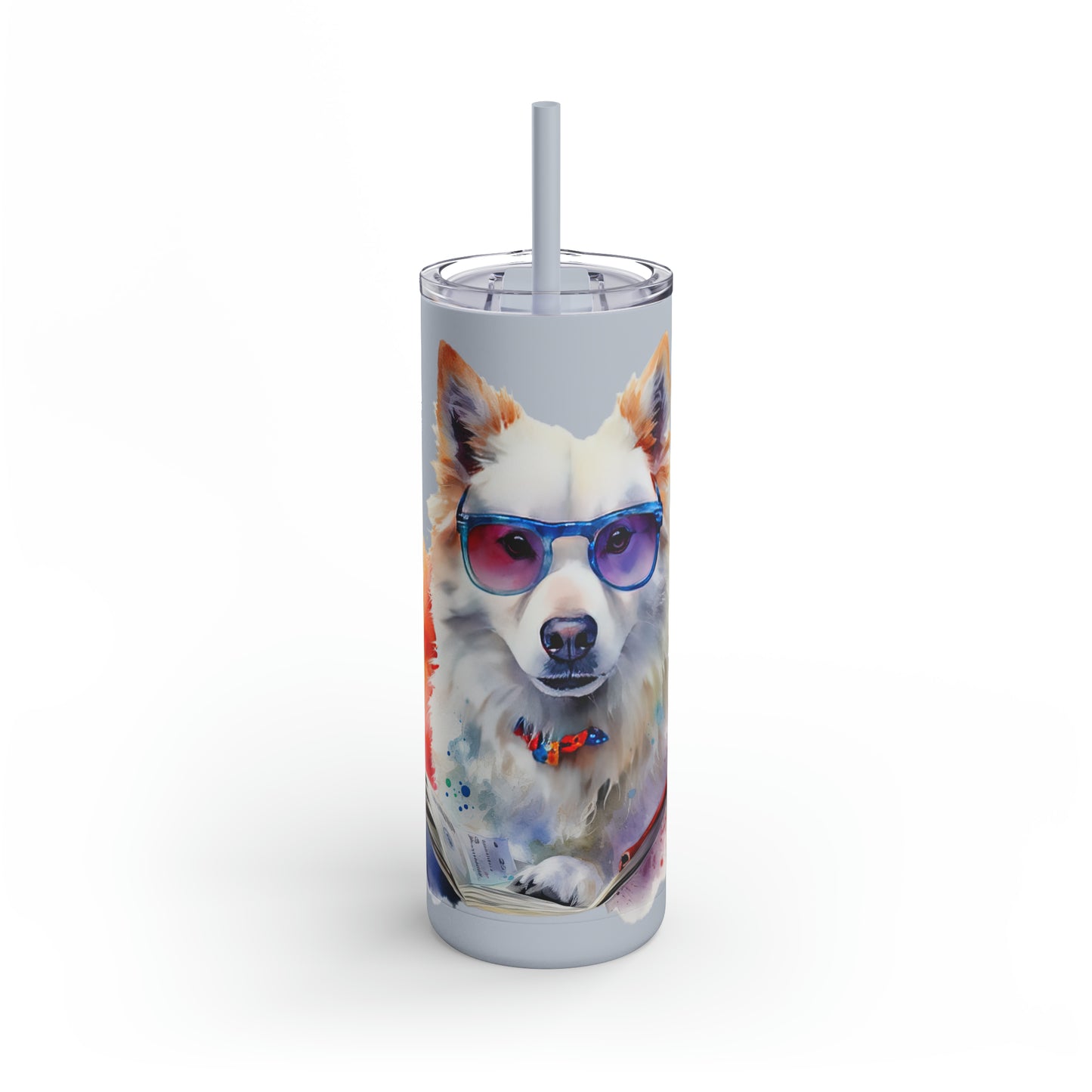 American Eskimo Dog 4 Maars Maker Skinny Matte Tumbler, 20oz