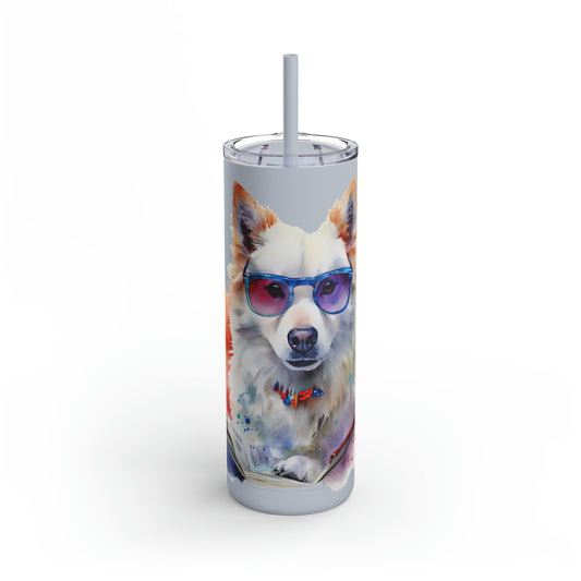 American Eskimo Dog 4 Maars Maker Skinny Matte Tumbler, 20oz