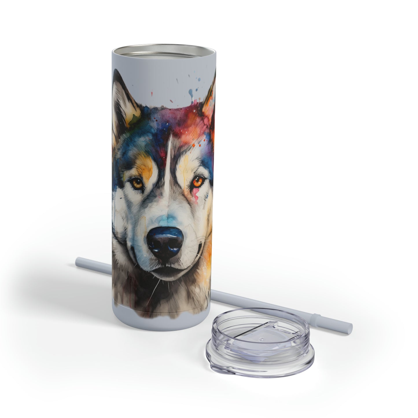 Alaskan Malamute 3 Maars Maker Skinny Matte Tumbler, 20oz