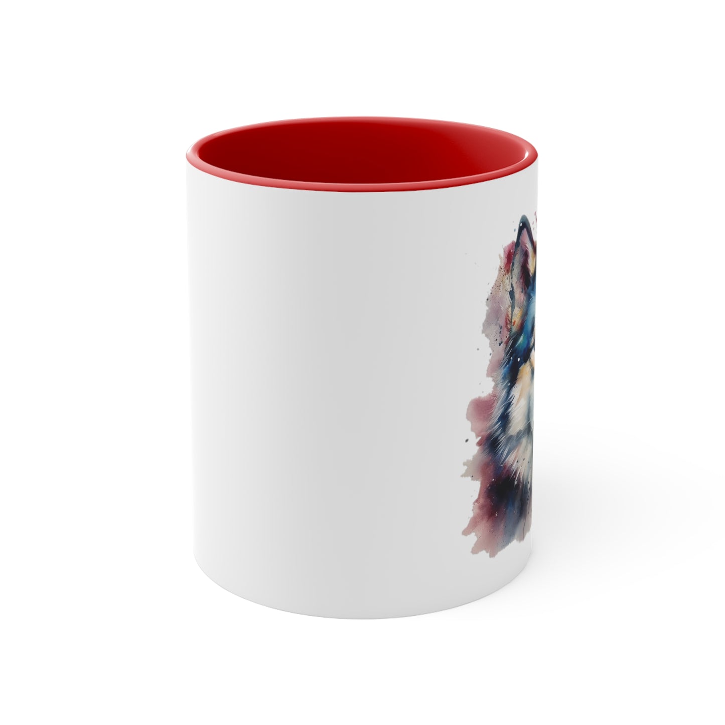 Alaskan Malamute 2 Accent Mugs