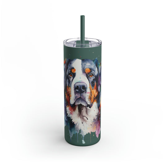 Greater Swiss Mountain Dog 3B Maars Maker Skinny Matte Tumbler, 20oz