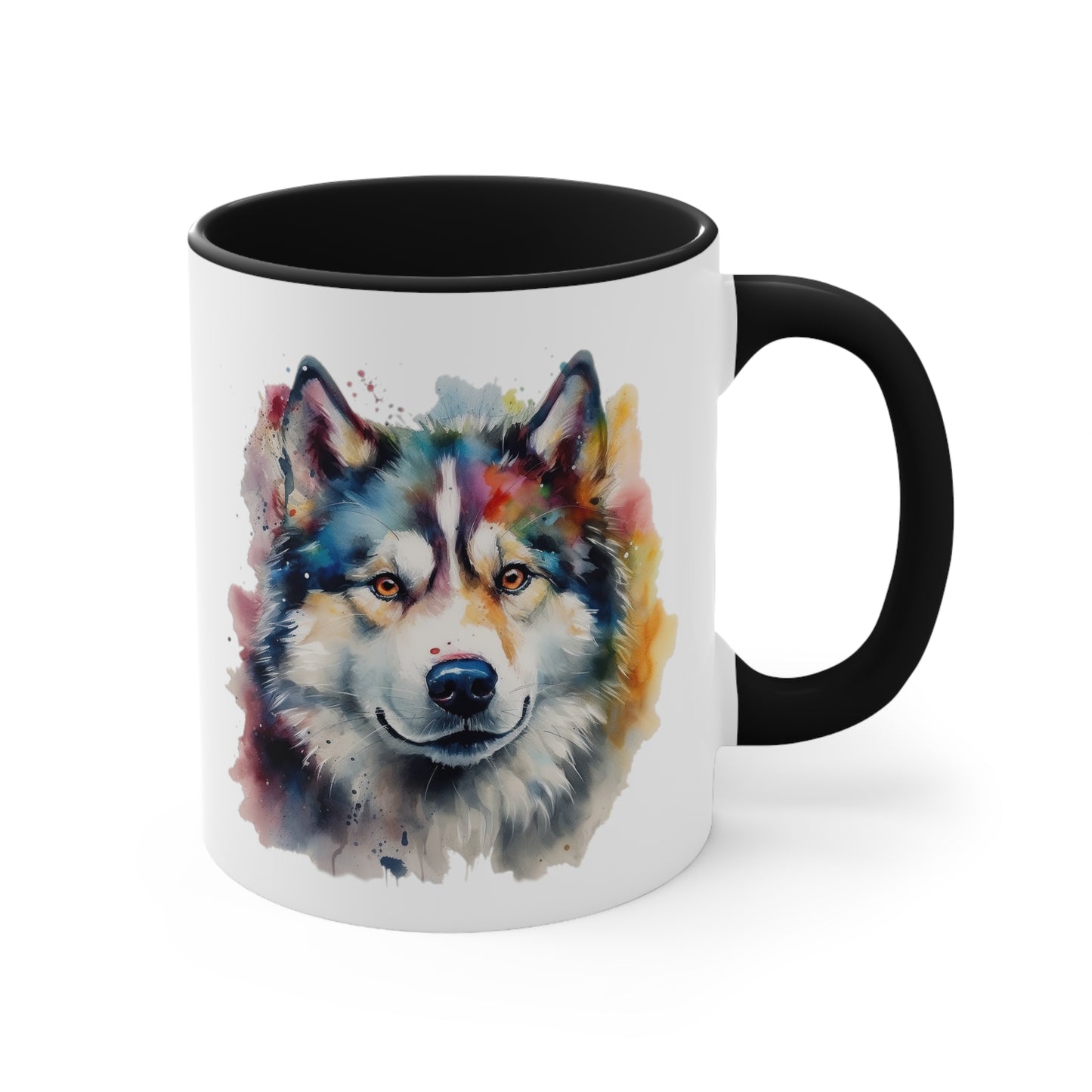 Alaskan Malamute 2 Accent Mugs