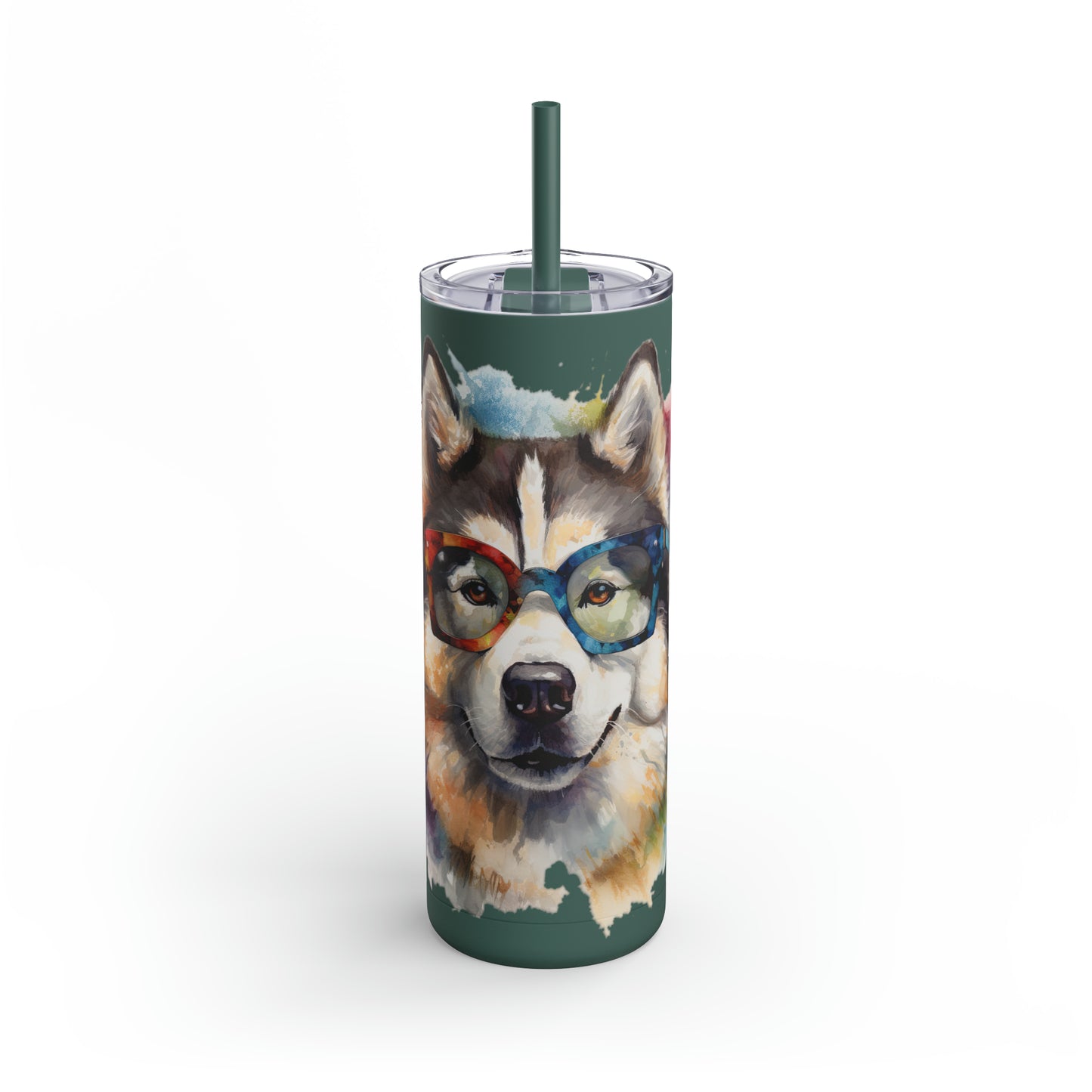 Alaskan Malamute 5 Maars Maker Skinny Matte Tumbler, 20oz