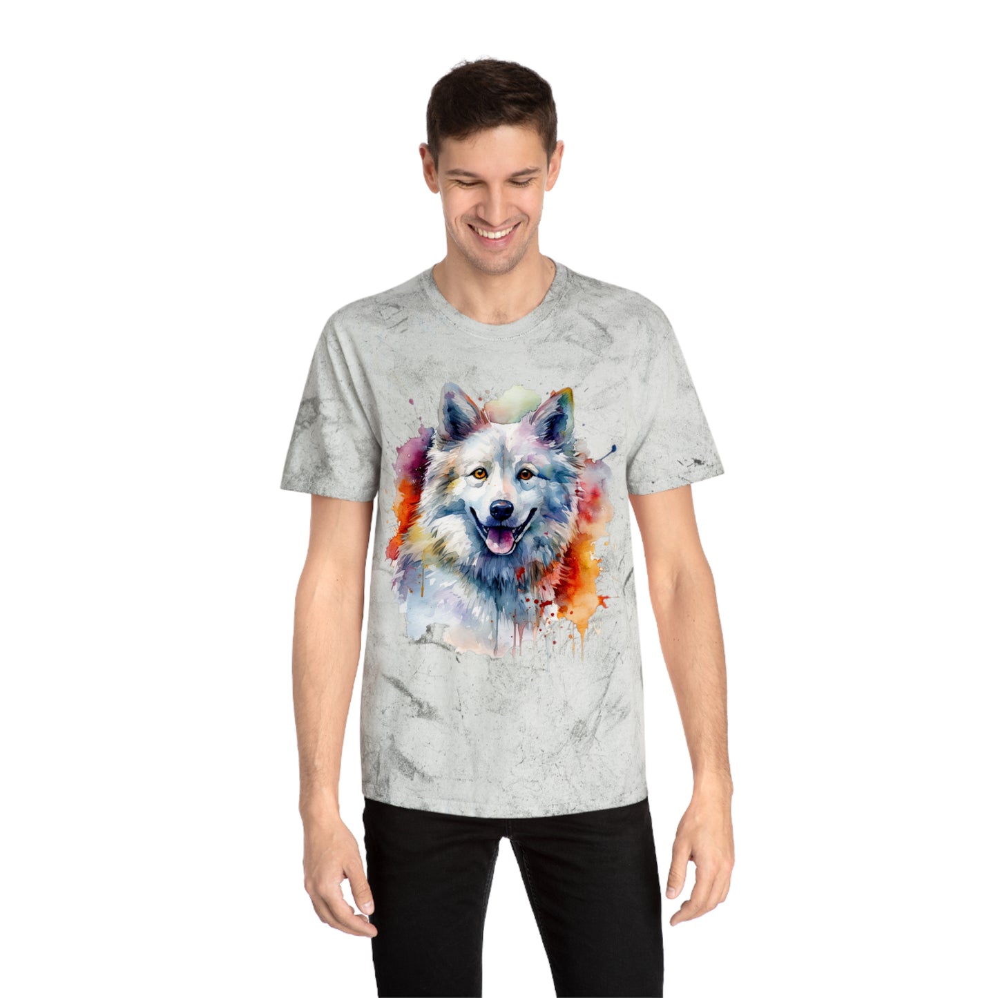 American Eskimo Dog 3 Unisex Color Blast T-Shirt